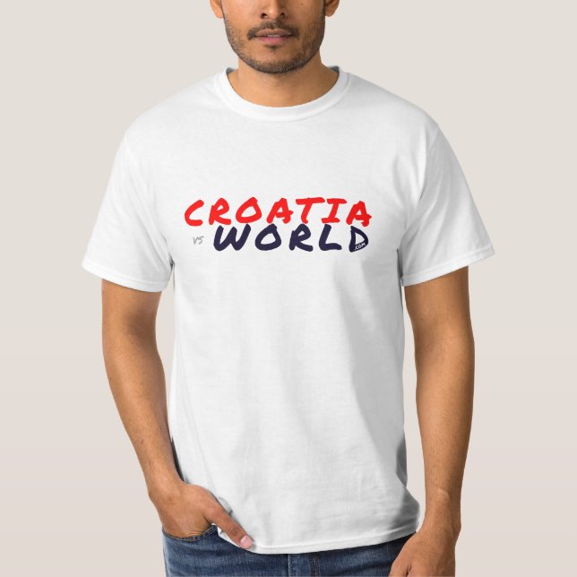 Camiseta CROACIAvsWORLD White (Anverso)