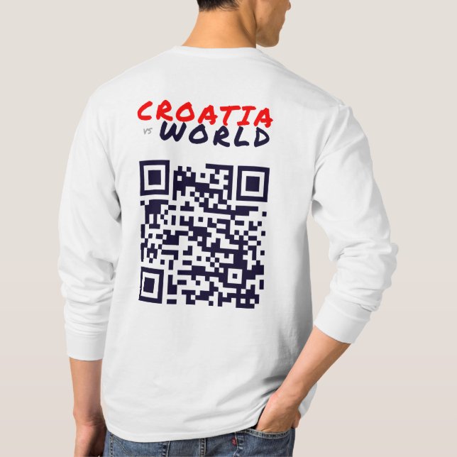 Camiseta CROACIAvsWORLD White (Reverso)