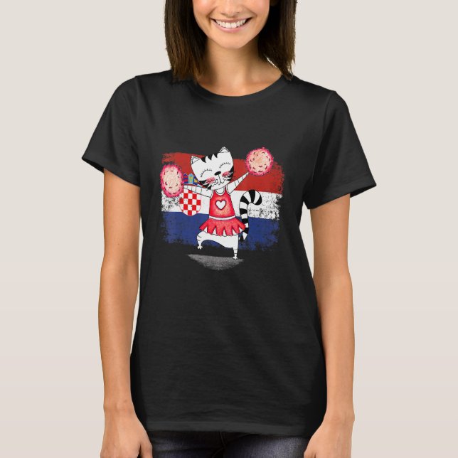 Camiseta Croata animador del equipo de Croacia (Anverso)