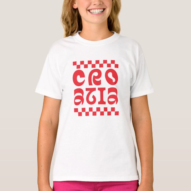 Camiseta Croatia country logo design (Anverso)
