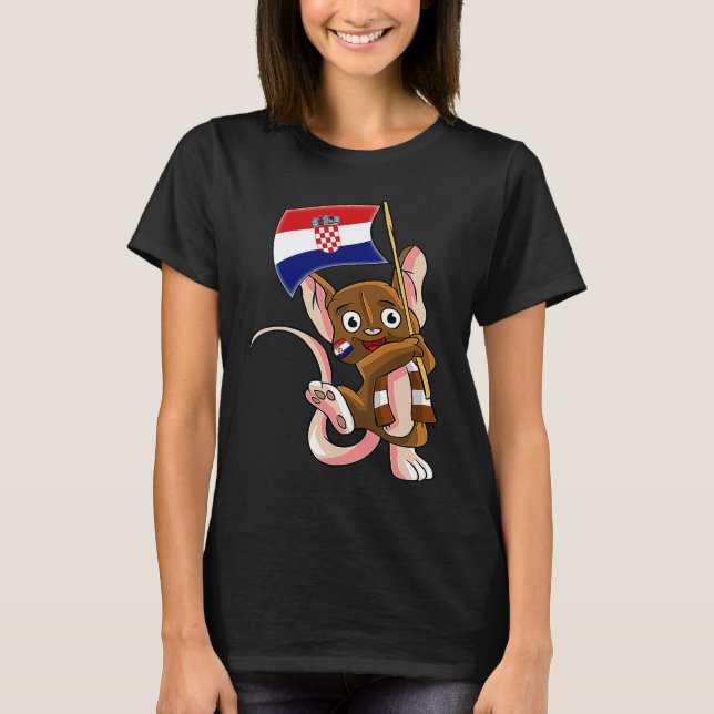 Camiseta Croatia Fan Mouse (Anverso)