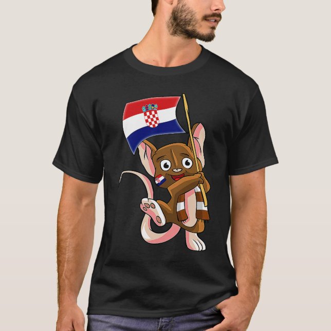 Camiseta Croatia Fan Mouse (Anverso)