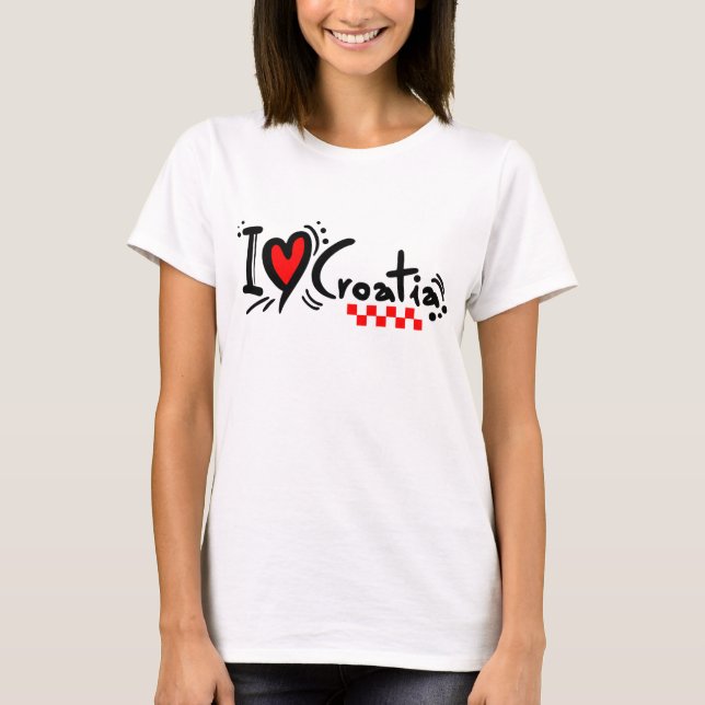 Camiseta Croatia hrvatska kroatien hrv hr adria turism sea (Anverso)