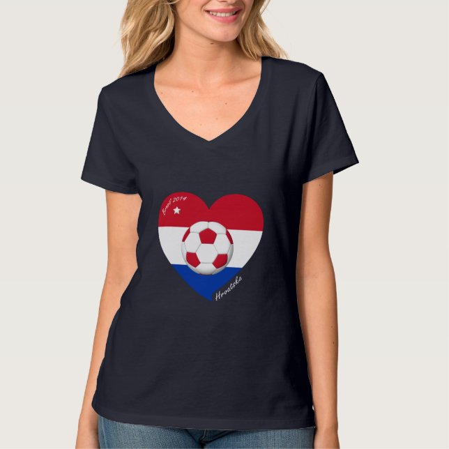 Camiseta Croatia "HRVATSKA" Soccer Team Fútbol Croacia 2014 (Anverso)
