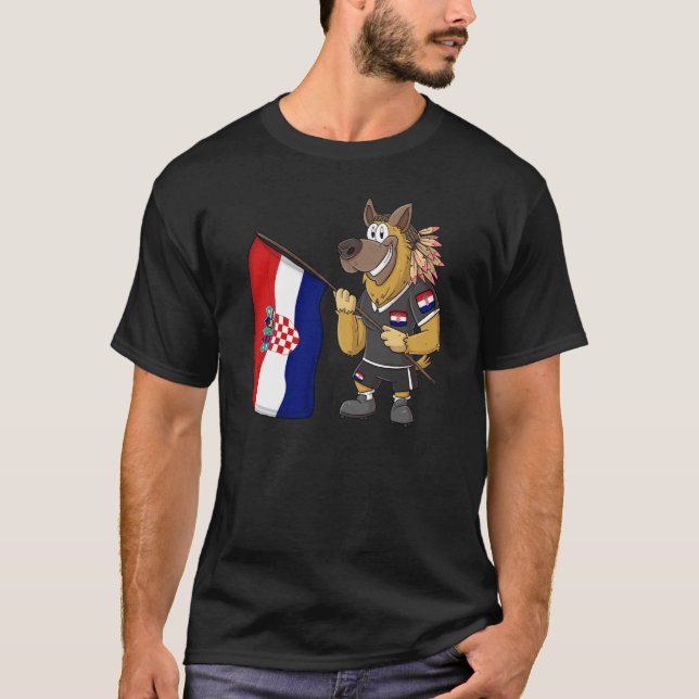 Camiseta Croatia Rasta Dog (Anverso)