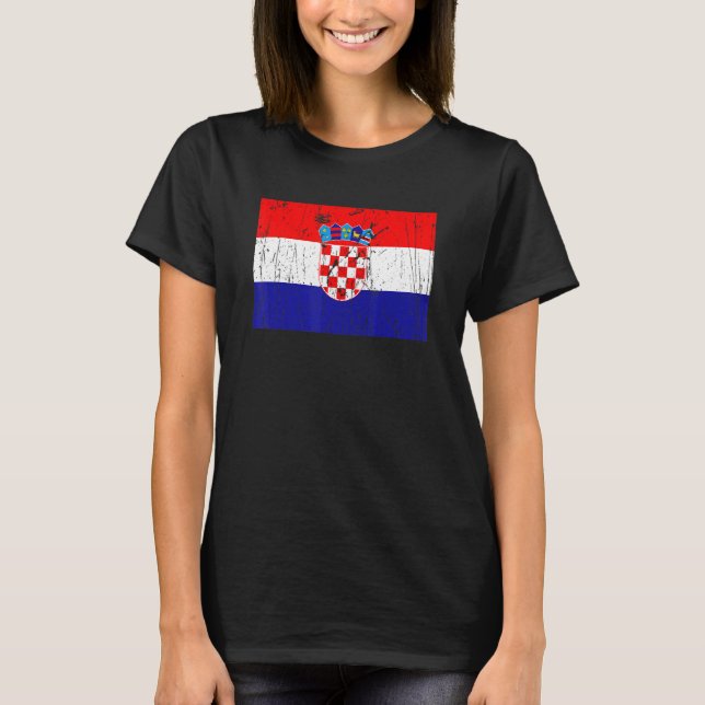 Camiseta Croatian Croatia Flag Pride Croatian Flag (Anverso)