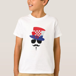 Camiseta Croatian fan with Mustache