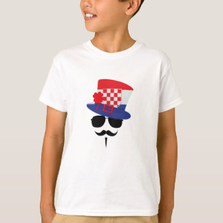 Camiseta Croatian fan with Mustache