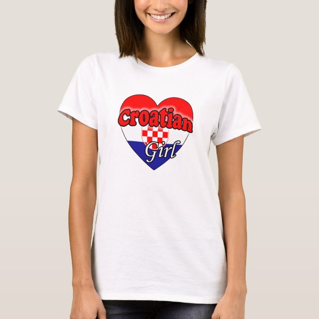Camiseta Croatian Girl (Anverso)