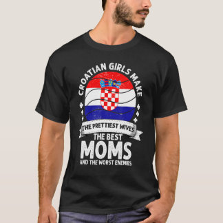 Camiseta Croatian Mom Mothers Day Mama Croatian American