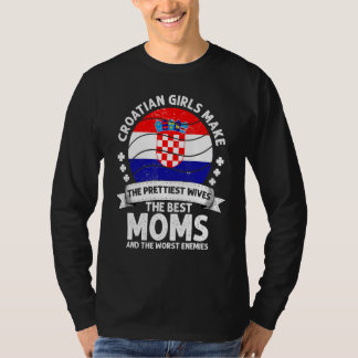 Camiseta Croatian Mom Mothers Day Mama Croatian American