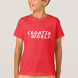 Camiseta CROATIAvsWORLD Red básico
