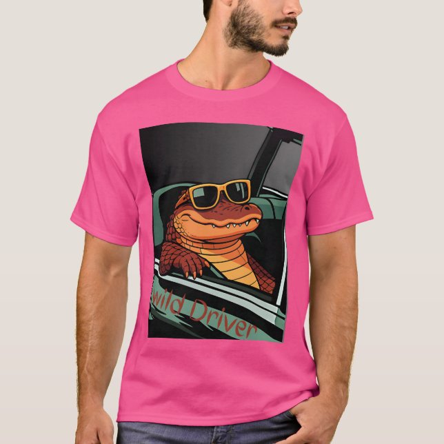 Camiseta Croc in Car Wild Driver girl (Anverso)