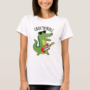 Camiseta Croc N Roll Gracioso Crocodile Pun