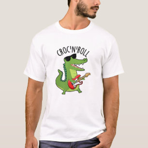 Camiseta Croc N Roll Graciosos Puntas de cocodrilo
