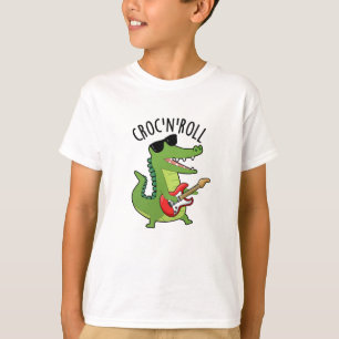 Camiseta Croc N Roll Graciosos Puntas de cocodrilo