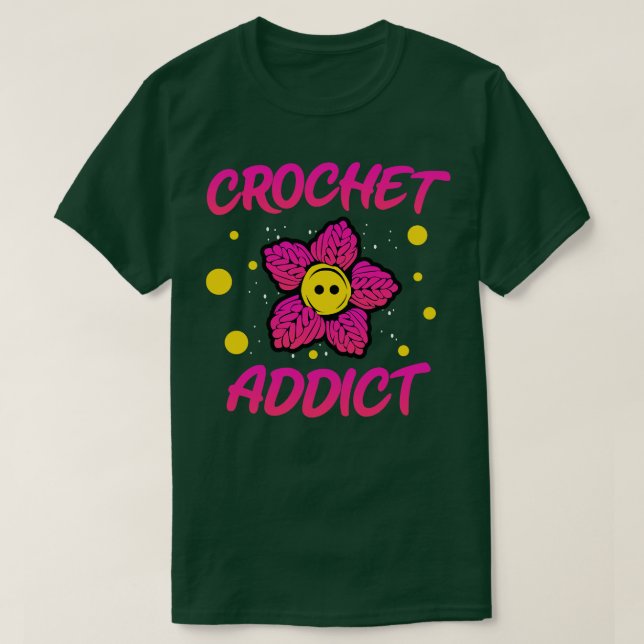 Camiseta Crochet Addict (Diseño del anverso)