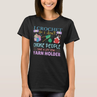 Camiseta crochet, así que no asfixio a la gente, salva una