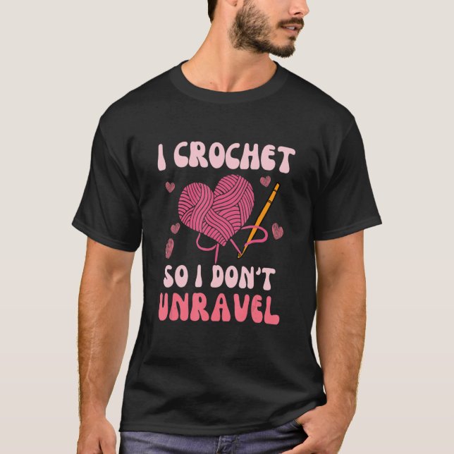 Camiseta Crochet así que no desenredaré el divertido punto  (Anverso)