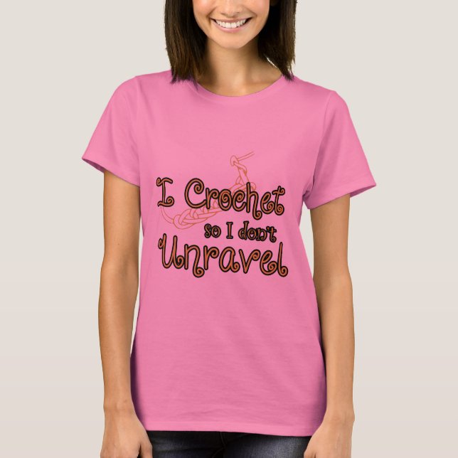 Camiseta Crochet, así que no desenredo (Anverso)