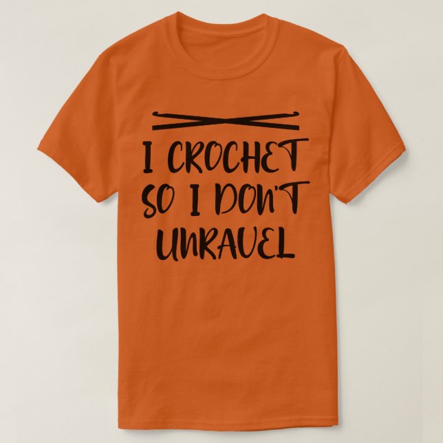 Camiseta Crochet así que no deshago 1 (Diseño del anverso)