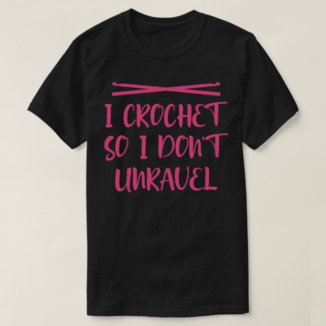 Camiseta Crochet así que no me deshago (Diseño del anverso)
