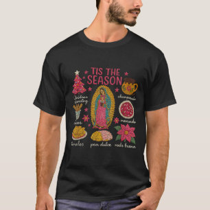 Camiseta Crochet de estambre falso Es la temporada de Navid