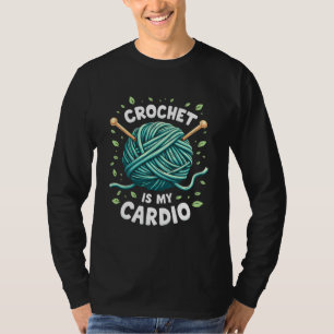 Camiseta Crochet es mi cardio Hilo de coser Fitness