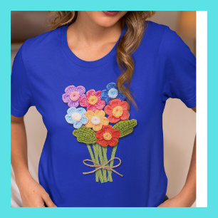 Camiseta Crochet Flower Bouquet, Crochet Lover,