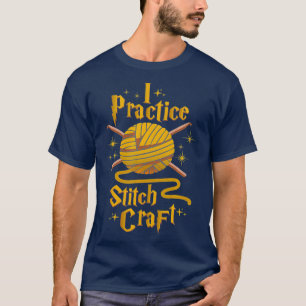 Camiseta Crochet Funny Crocheting I Practicar Artesanía St