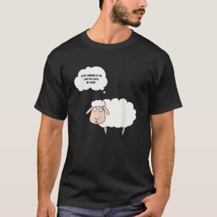Camiseta Crochet Funny Sheep Gráfica Yarn Ball Kni