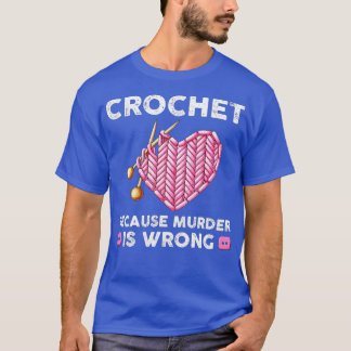 Camiseta Crochet gracioso cita a crocheter Knitus yarn amor