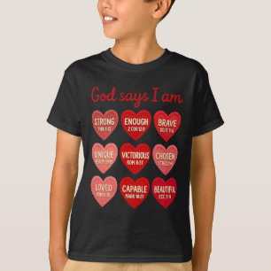 Camiseta Crochet Hilo Dios Dice Que Soy Corazón De Caramelo