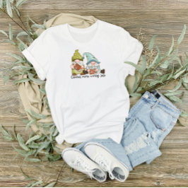 Camiseta Crochet more Worth less T-Shirt with Cute Gnomes