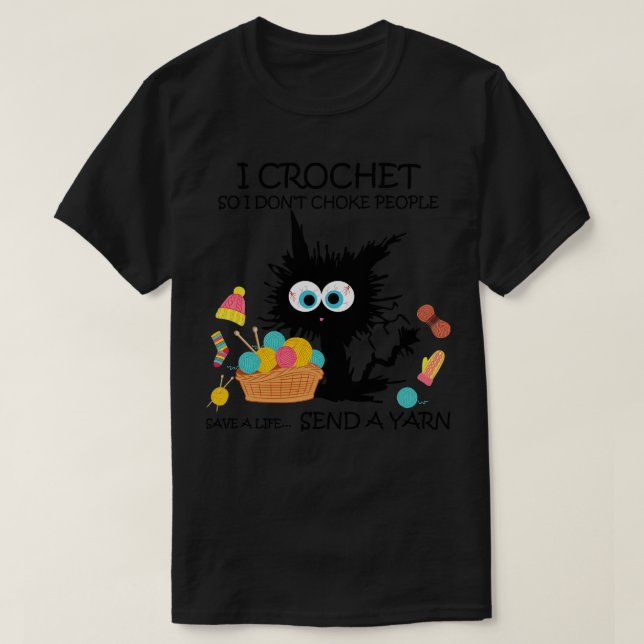Camiseta Crochet No asfixio a la gente 1 (Diseño del anverso)