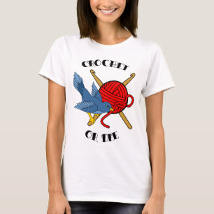 Camiseta Crochet o muera tatuaje