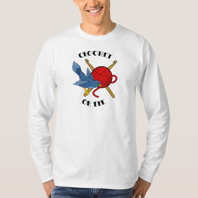Camiseta Crochet o muera tatuaje (Anverso)
