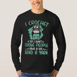 Camiseta Crochet para que no me choque la abuela mamá Croc