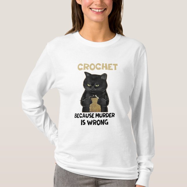 CAMISETA CROCHET PORQUE EL ASESINATO ESTÁ MAL (Anverso)