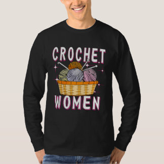 Camiseta Crochet Woman Crochet Hook Wool Mesh Needle Croche
