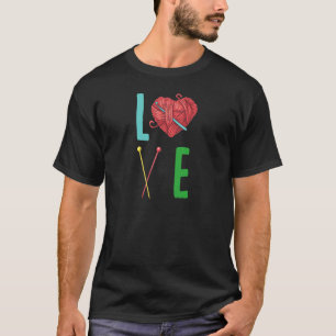 Camiseta Crocheter Crochet Knitus LOVE Crocheting