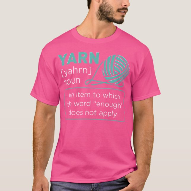 Camiseta Crocheter Wool Yarn Funny Definition Crochet (Anverso)
