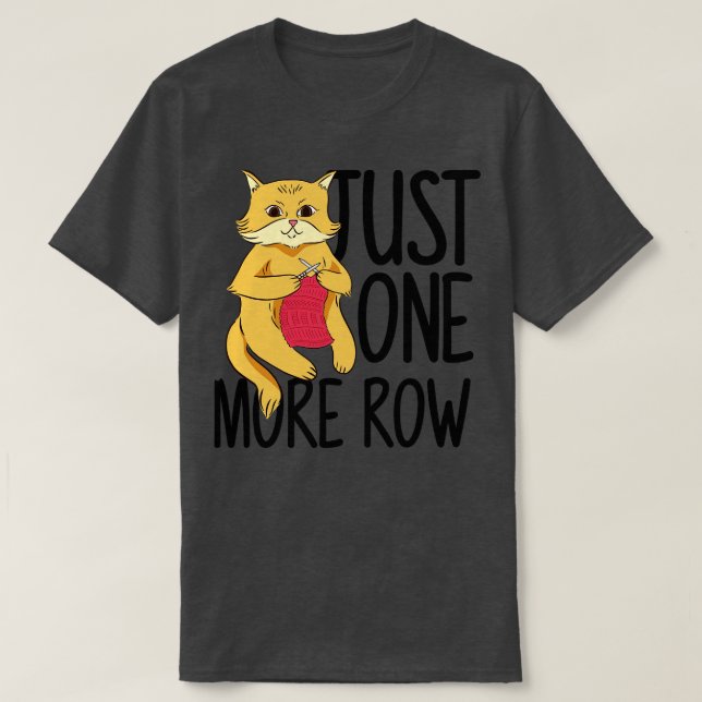 Camiseta Crocheting Knitus Cat (Diseño del anverso)
