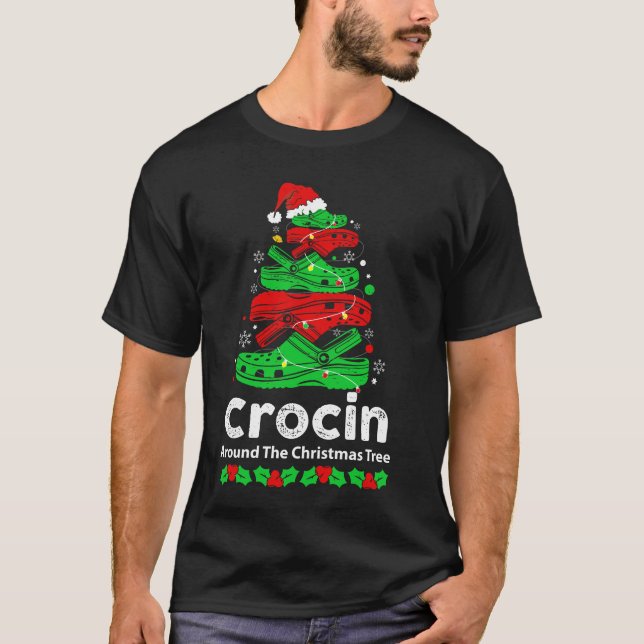 Camiseta Crocin alrededor del árbol de Navidad (Anverso)