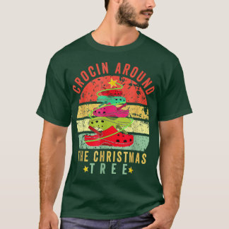 Camiseta Crocin Alrededor Del Árbol De Navidad Pjs Navidad 