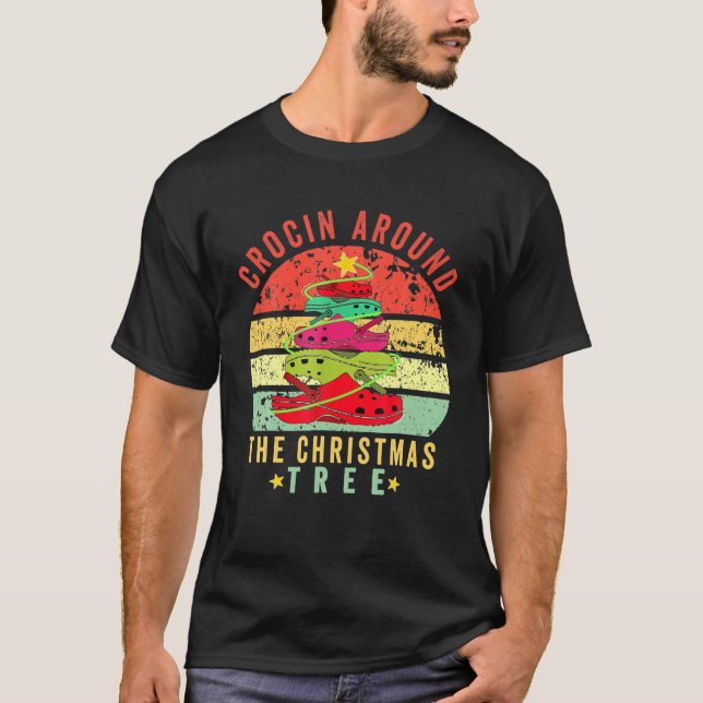 Camiseta Crocin Alrededor Del Árbol De Navidad Pjs Navidad  (Anverso)