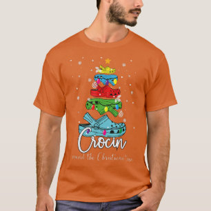 Camiseta Crocin around the Christmas tree Funny Merry Chris
