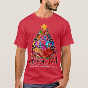 Camiseta Crocin Around the Christmas Tree Tie Dye Xmas Tree