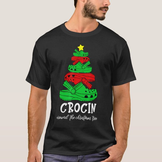 Camiseta Crocin En Torno Al Árbol De Navidad (Anverso)