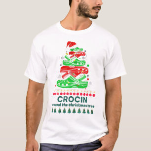 Camiseta Crocin en torno al árbol de Navidad Clásica camise
